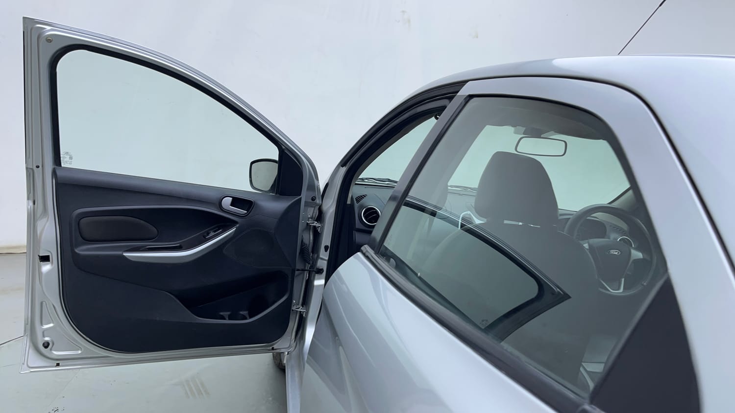 Used 2016 Ford Figo Titanium 1.2 Ti-VCT Petrol Manual interior LEFT FRONT DOOR OPEN VIEW