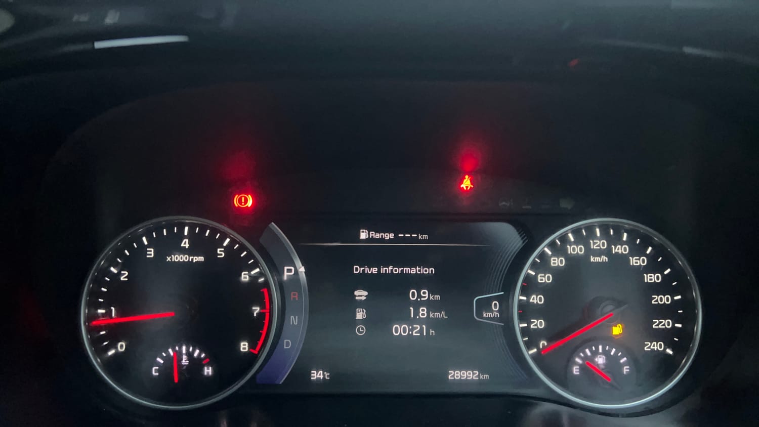 Used 2020 kia Seltos GTX Plus DCT 1.4 Petrol Automatic interior CLUSTERMETER VIEW