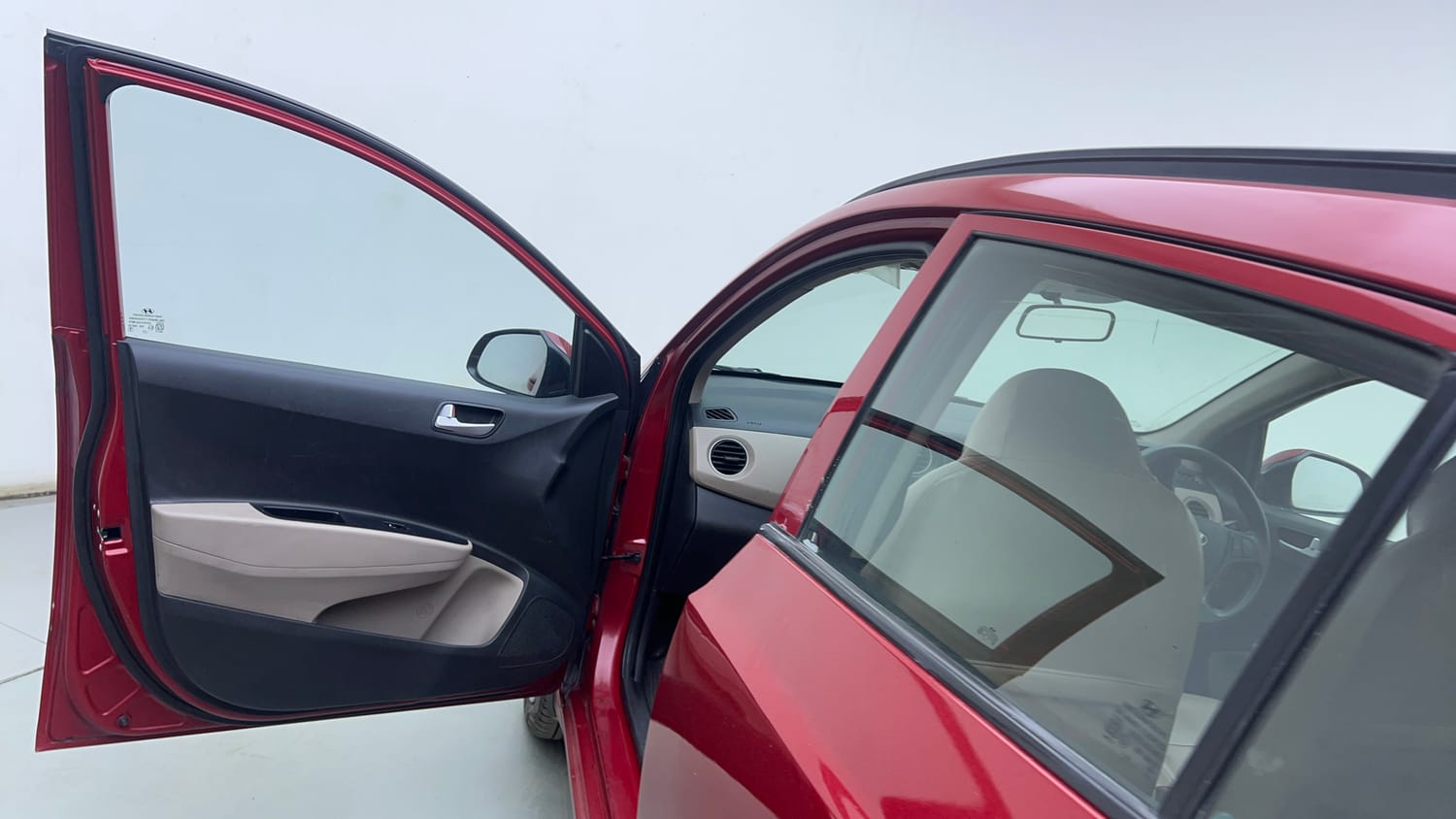 Used 2017 Hyundai Grand i10 Sportz (O) 1.2 Kappa VTVT Petrol Manual interior LEFT FRONT DOOR OPEN VIEW