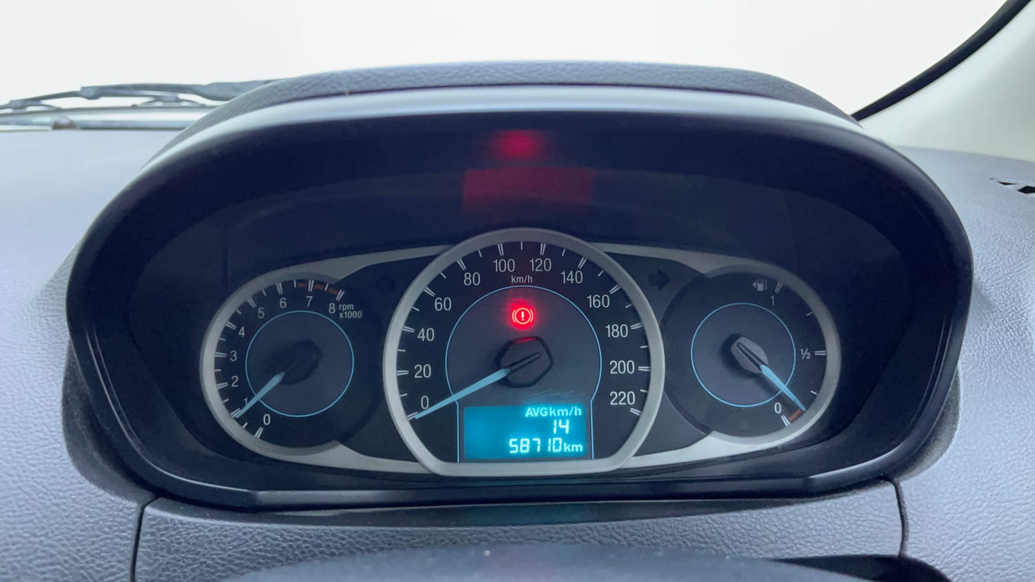 Used 2016 Ford Figo Titanium 1.2 Ti-VCT Petrol Manual interior CLUSTERMETER VIEW