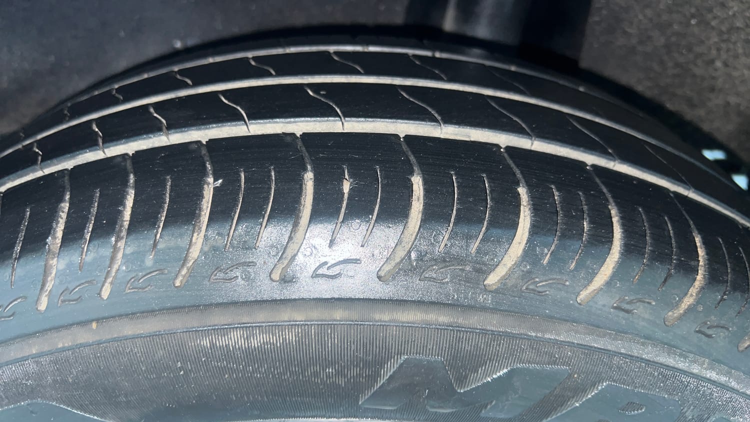 Used 2021 Maruti Suzuki Baleno Delta Petrol Manual tyres LEFT REAR TYRE TREAD VIEW
