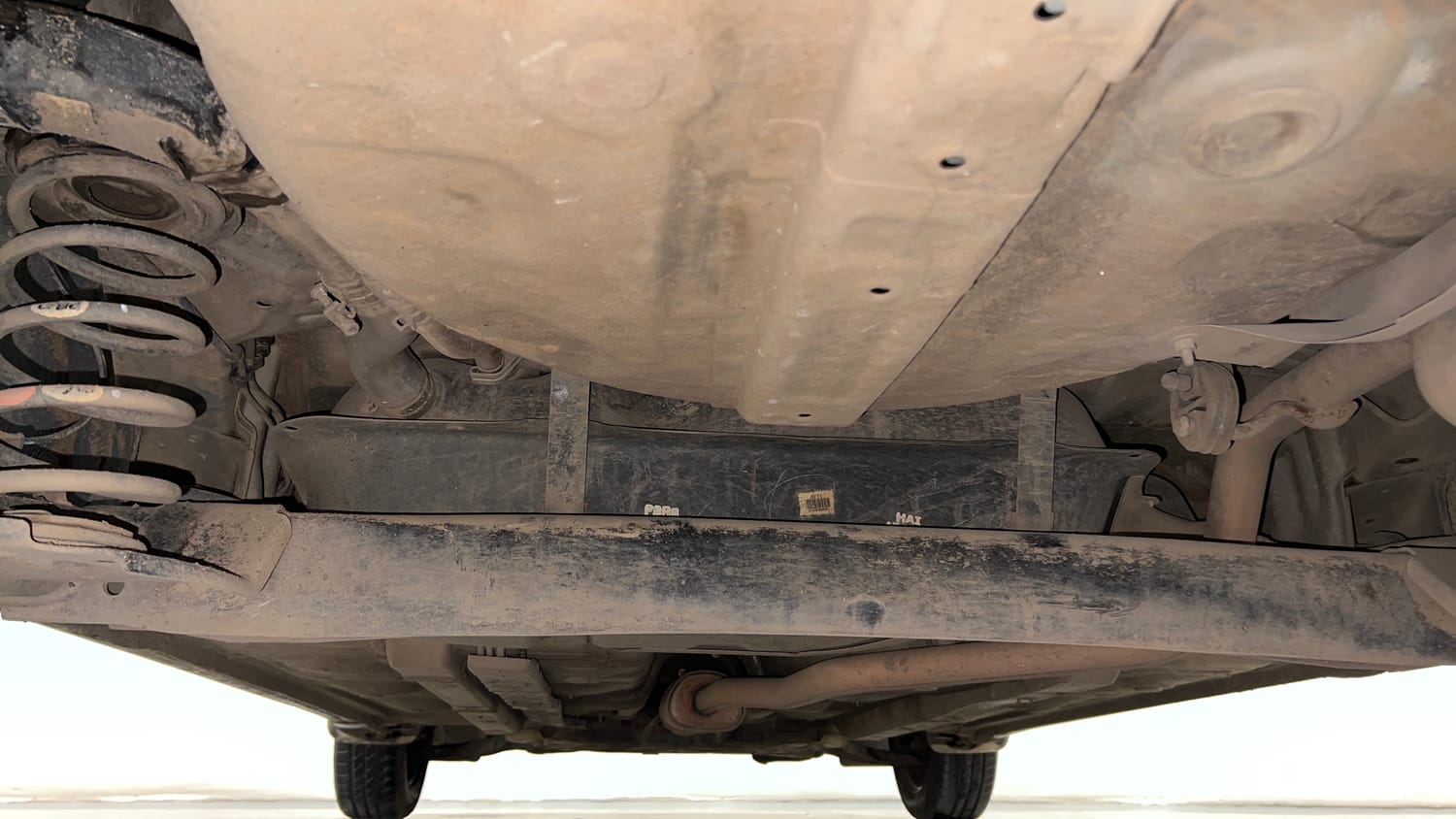 Used 2020 Hyundai Grand i10 Sportz 1.2 Kappa VTVT Petrol Manual extra REAR UNDERBODY VIEW (TAKEN FROM REAR)