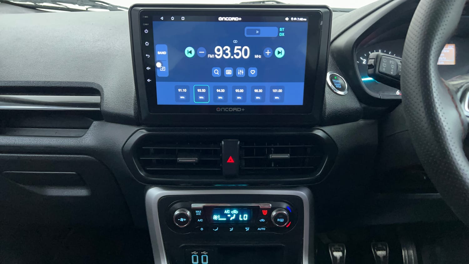 Used 2018 Ford EcoSport Titanium 1.5L TDCi Diesel Manual interior MUSIC SYSTEM & AC CONTROL VIEW