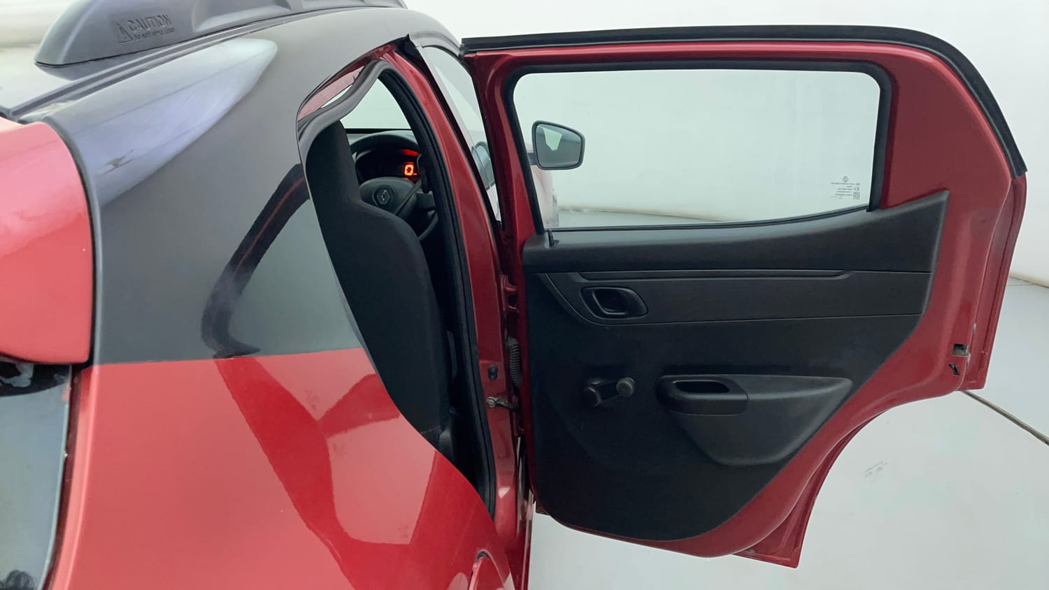 Used 2017 Renault Kwid 1.0 RXT AMT Opt Petrol Automatic interior RIGHT REAR DOOR OPEN VIEW