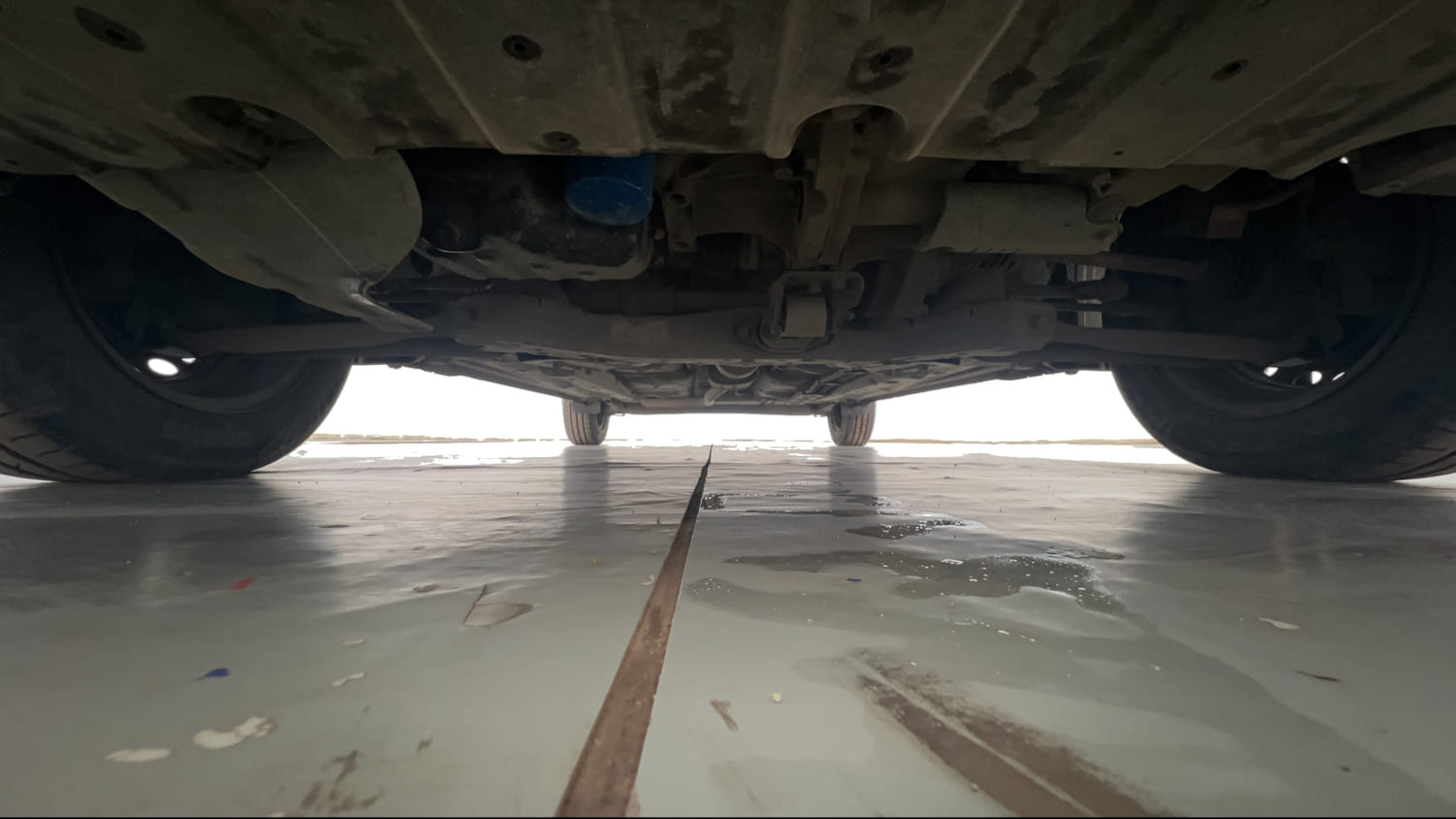 Used 2022 Hyundai Grand i10 Nios Magna AMT 1.2 Kappa VTVT Petrol Automatic extra FRONT LEFT UNDERBODY VIEW
