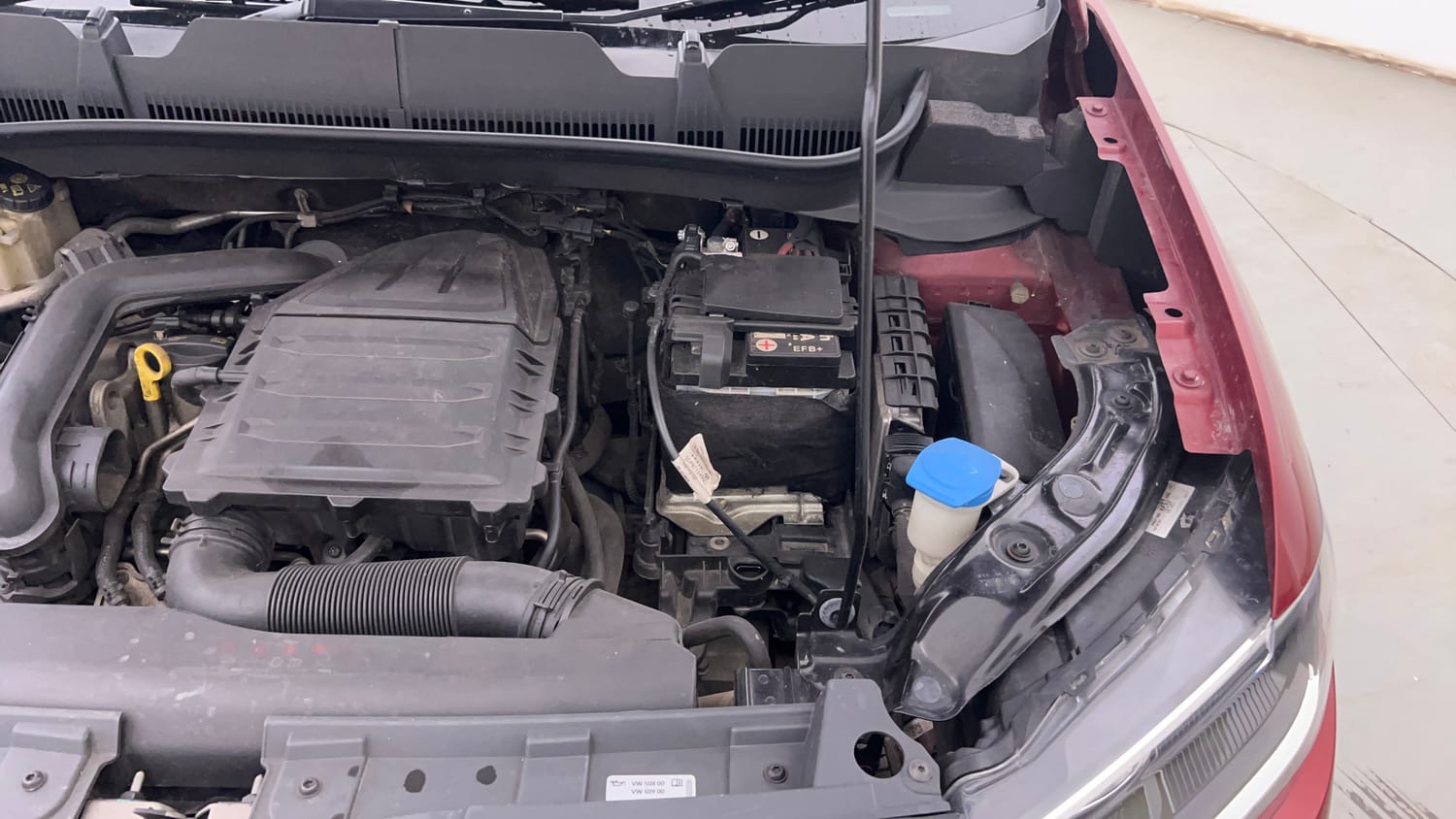Used 2022 Volkswagen Taigun Highline 1.0 TSI AT Petrol Automatic engine ENGINE LEFT SIDE VIEW