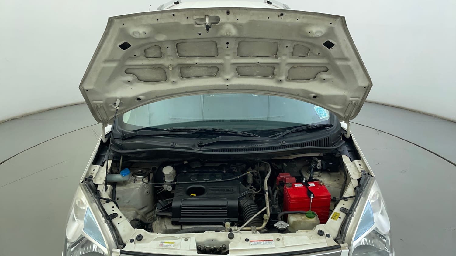 Used 2017 Maruti Suzuki Wagon R LXI Petrol Manual engine ENGINE & BONNET OPEN FRONT VIEW