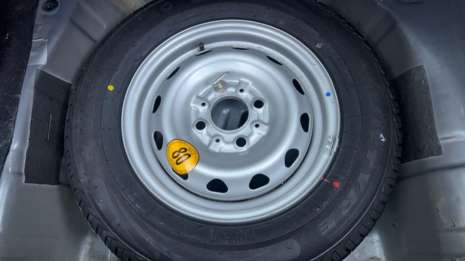 Used 2024 Tata Tiago XZ Plus Petrol Manual tyres SPARE TYRE VIEW