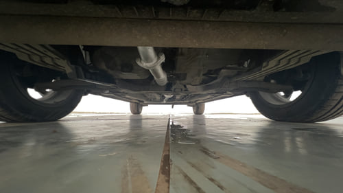 Used 2022 Tata Punch Accomplished Dazzle Pack MT Petrol Manual extra FRONT LEFT UNDERBODY VIEW