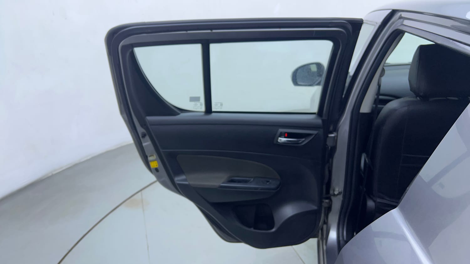 Used 2014 Maruti Suzuki Swift VDi Diesel Manual interior LEFT REAR DOOR OPEN VIEW