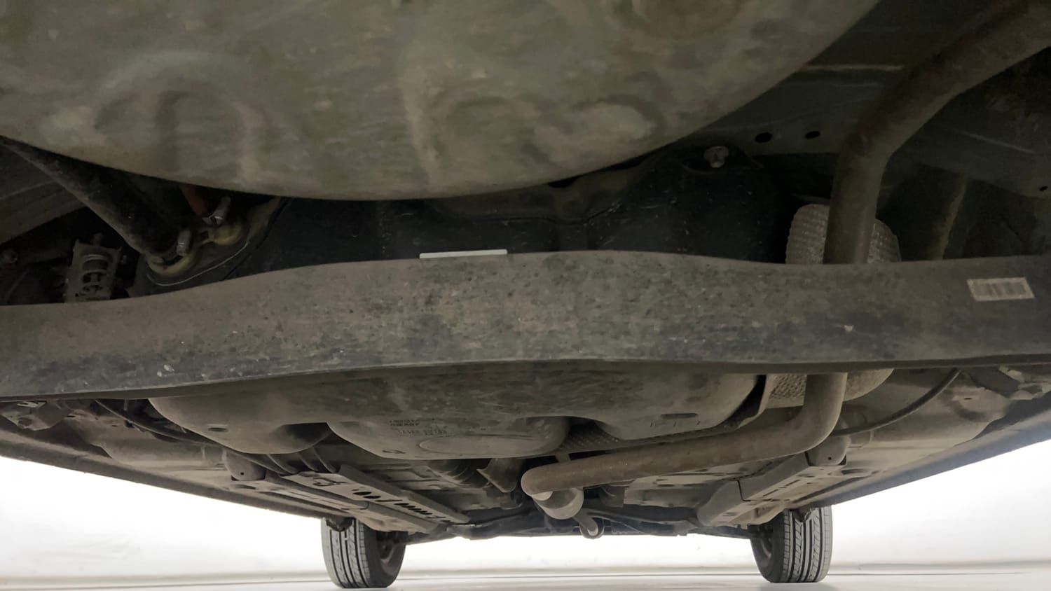 Used 2013 Toyota Etios Liva G Petrol Manual extra REAR UNDERBODY VIEW (TAKEN FROM REAR)