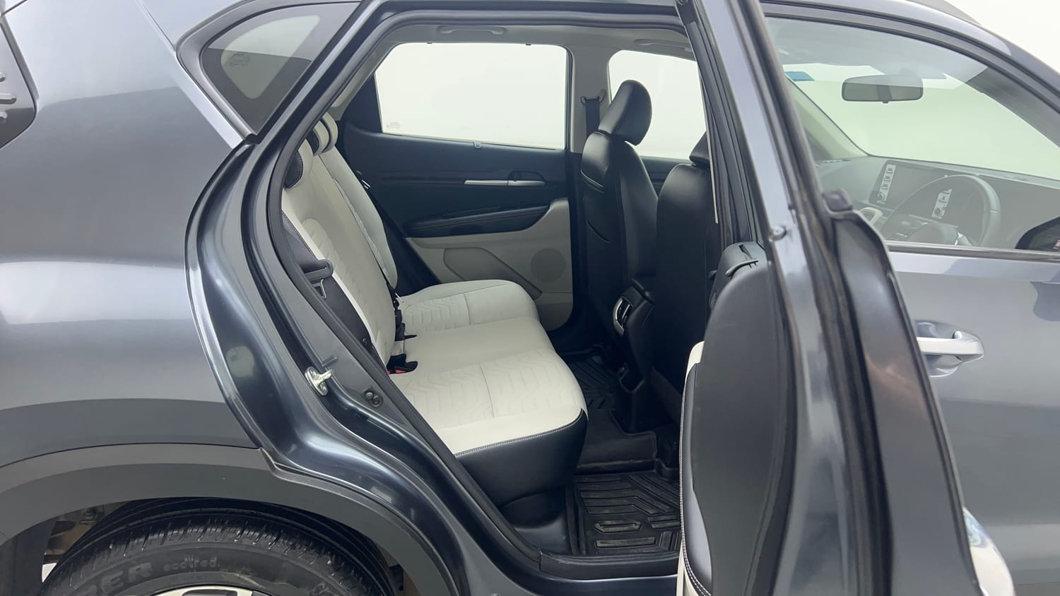 Used 2023 Kia Sonet HTX 1.0 Turbo Petrol DCT Petrol Automatic interior RIGHT SIDE REAR DOOR CABIN VIEW