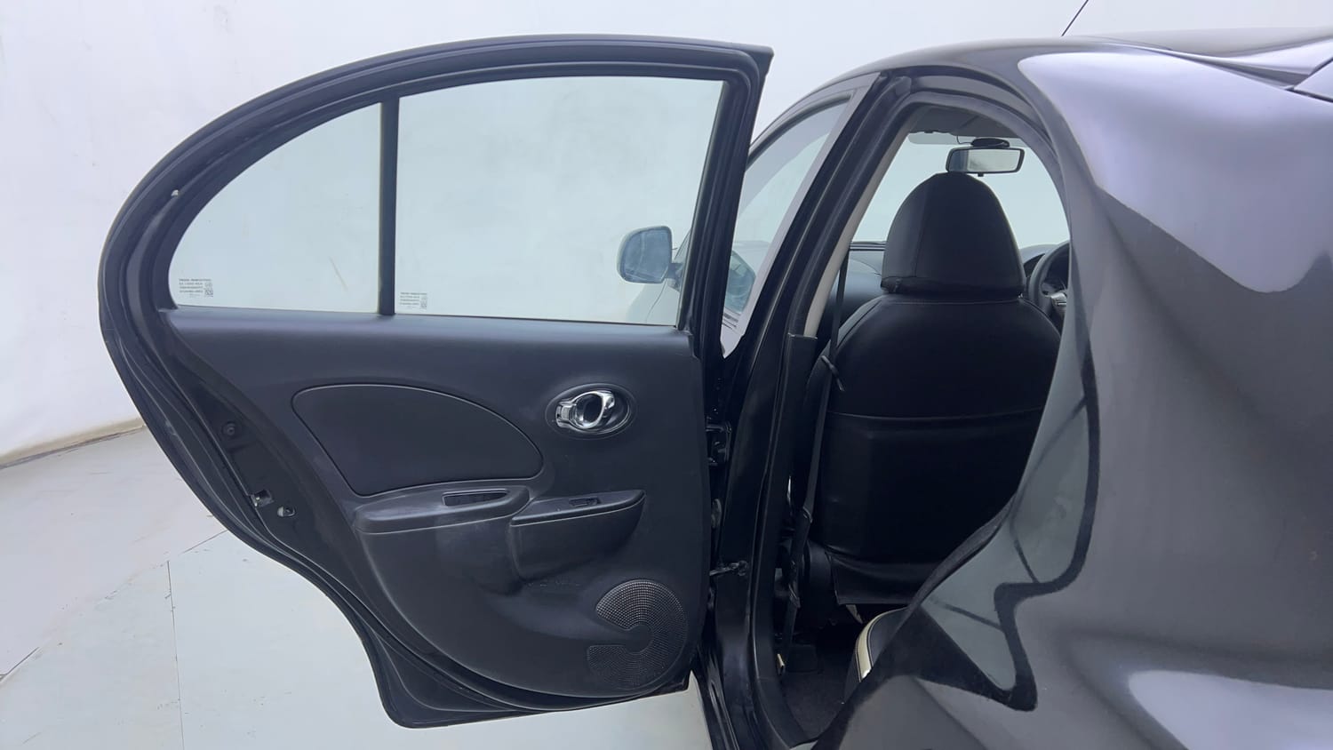 Used 2017 Nissan Micra XL CVT Petrol Automatic interior LEFT REAR DOOR OPEN VIEW