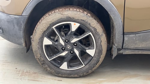 Used 2022 Tata Punch Accomplished Dazzle Pack MT Petrol Manual tyres LEFT FRONT TYRE RIM VIEW