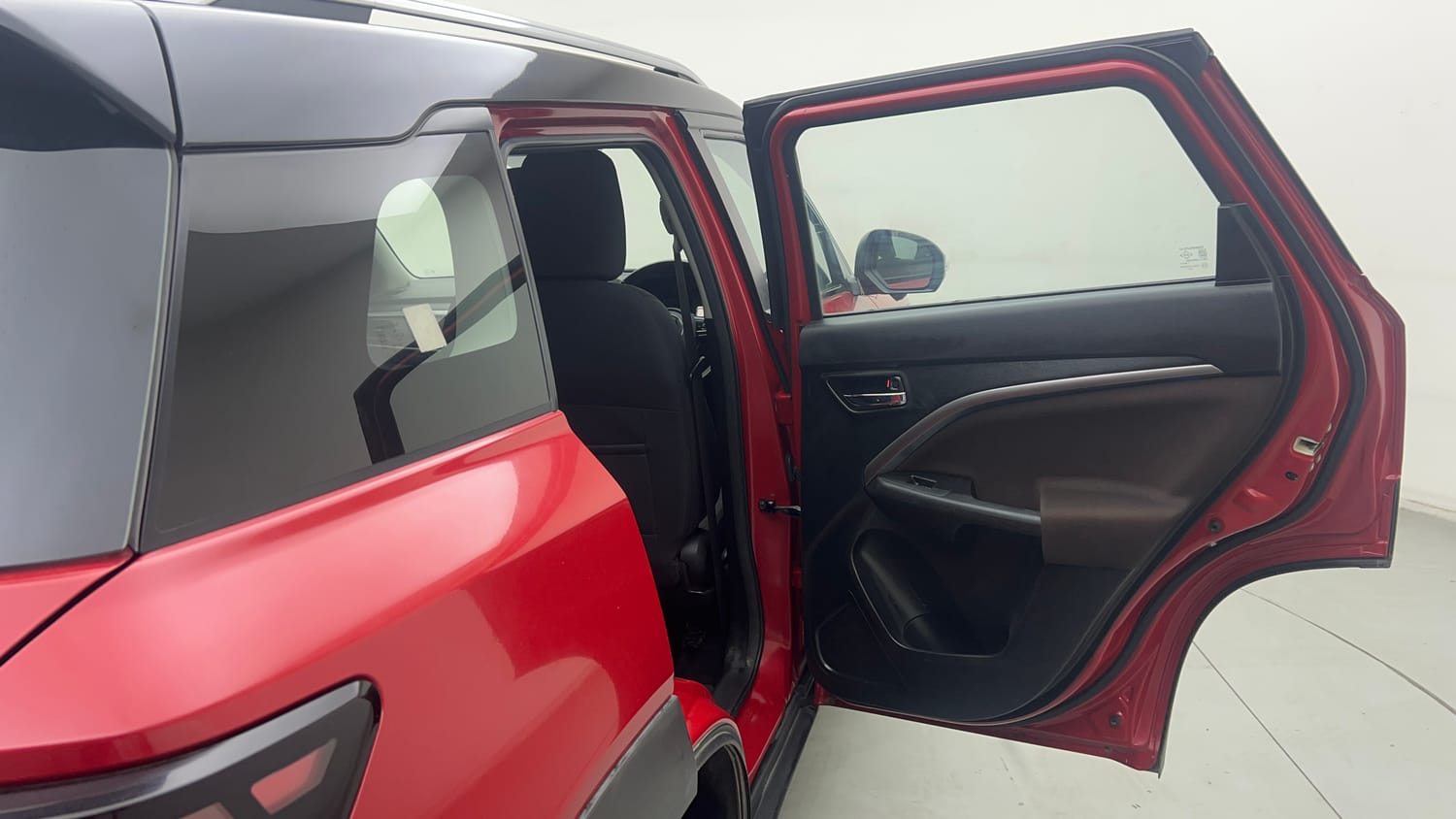 Used 2022 Maruti Suzuki Brezza Zxi Plus Dual Tone Petrol Manual interior RIGHT REAR DOOR OPEN VIEW