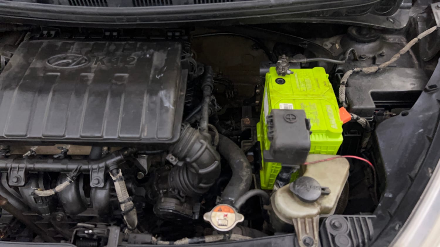 Used 2014 Hyundai Grand i10 Asta 1.2 Kappa VTVT Petrol Manual engine ENGINE LEFT SIDE VIEW