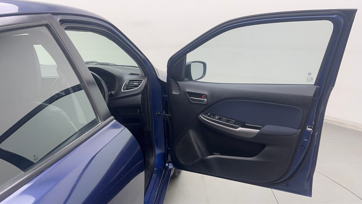 Used 2021 Maruti Suzuki Baleno Delta Petrol Manual interior RIGHT FRONT DOOR OPEN VIEW