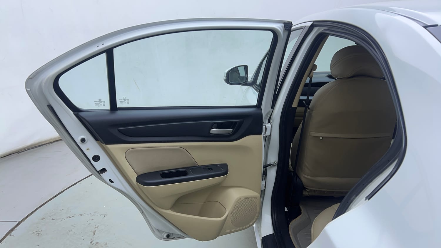 Used 2021 Honda Amaze 1.2 VX CVT Petrol Petrol Automatic interior LEFT REAR DOOR OPEN VIEW