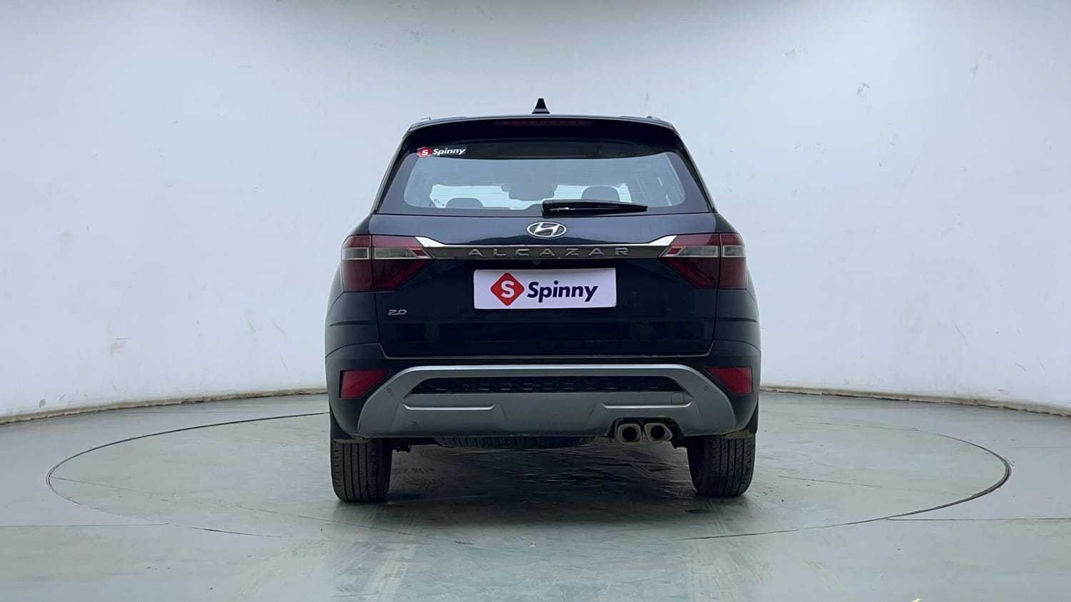Used 2022 Hyundai Alcazar Platinum (O) 6 STR 2.0 Petrol AT Petrol Automatic exterior BACK VIEW