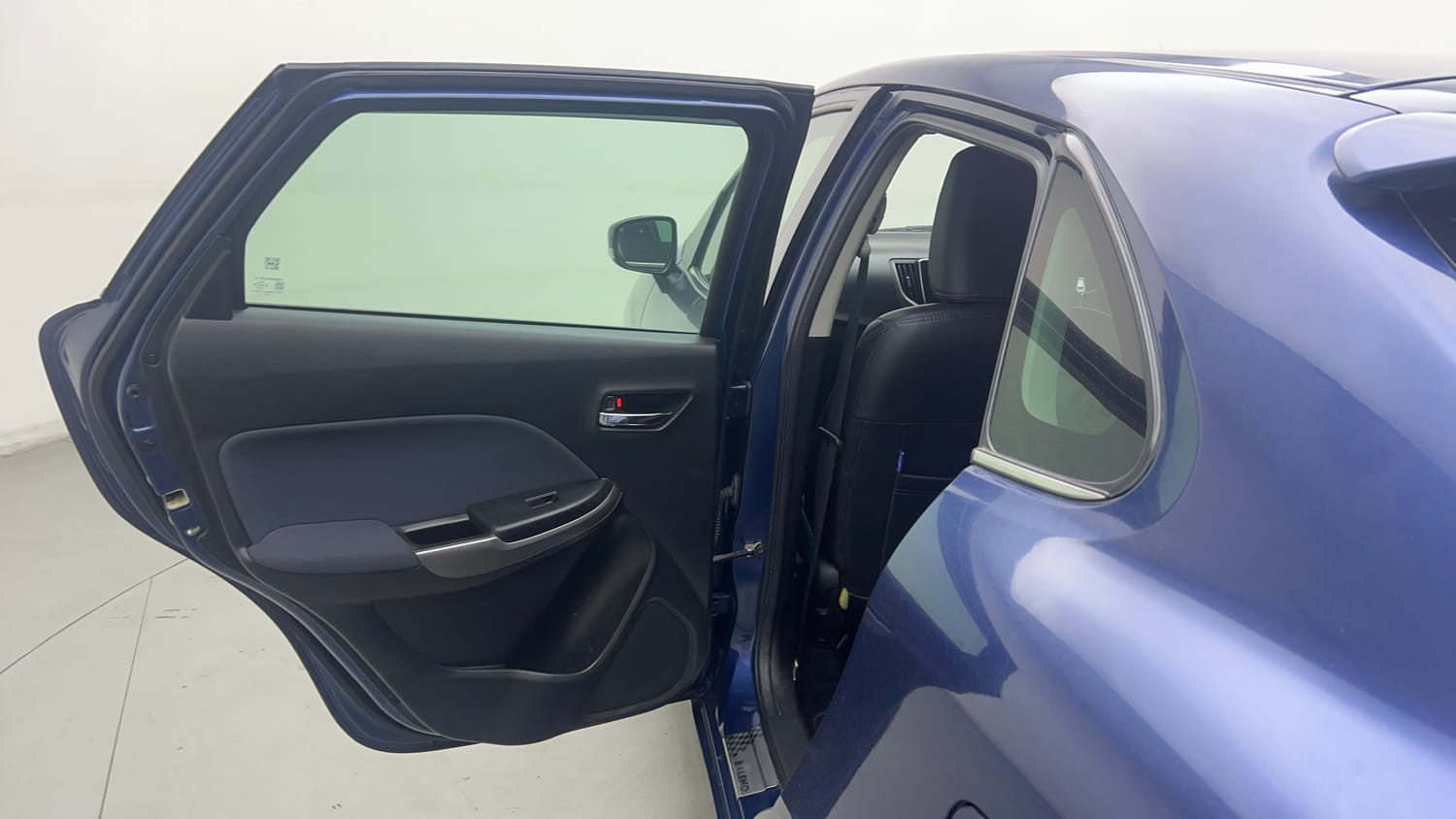 Used 2021 Maruti Suzuki Baleno Alpha Petrol Manual interior LEFT REAR DOOR OPEN VIEW