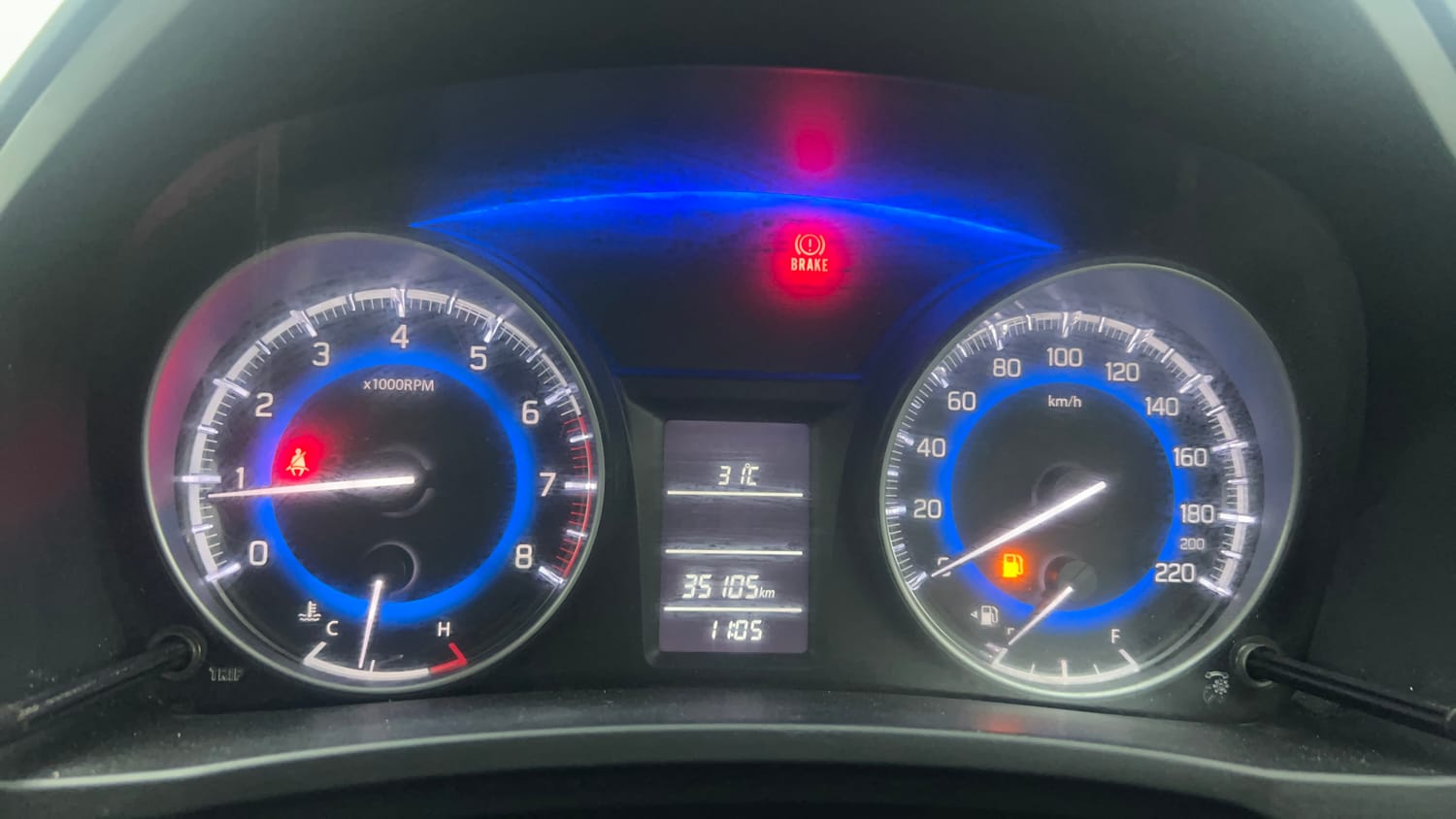 Used 2021 Maruti Suzuki Baleno Delta Petrol Manual interior CLUSTERMETER VIEW