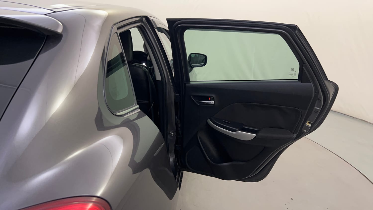 Used 2016 Maruti Suzuki Baleno Zeta 1.2 AT Petrol Automatic interior RIGHT REAR DOOR OPEN VIEW