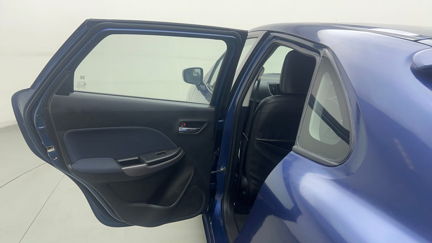 Used 2021 Maruti Suzuki Baleno Delta Petrol Manual interior LEFT REAR DOOR OPEN VIEW