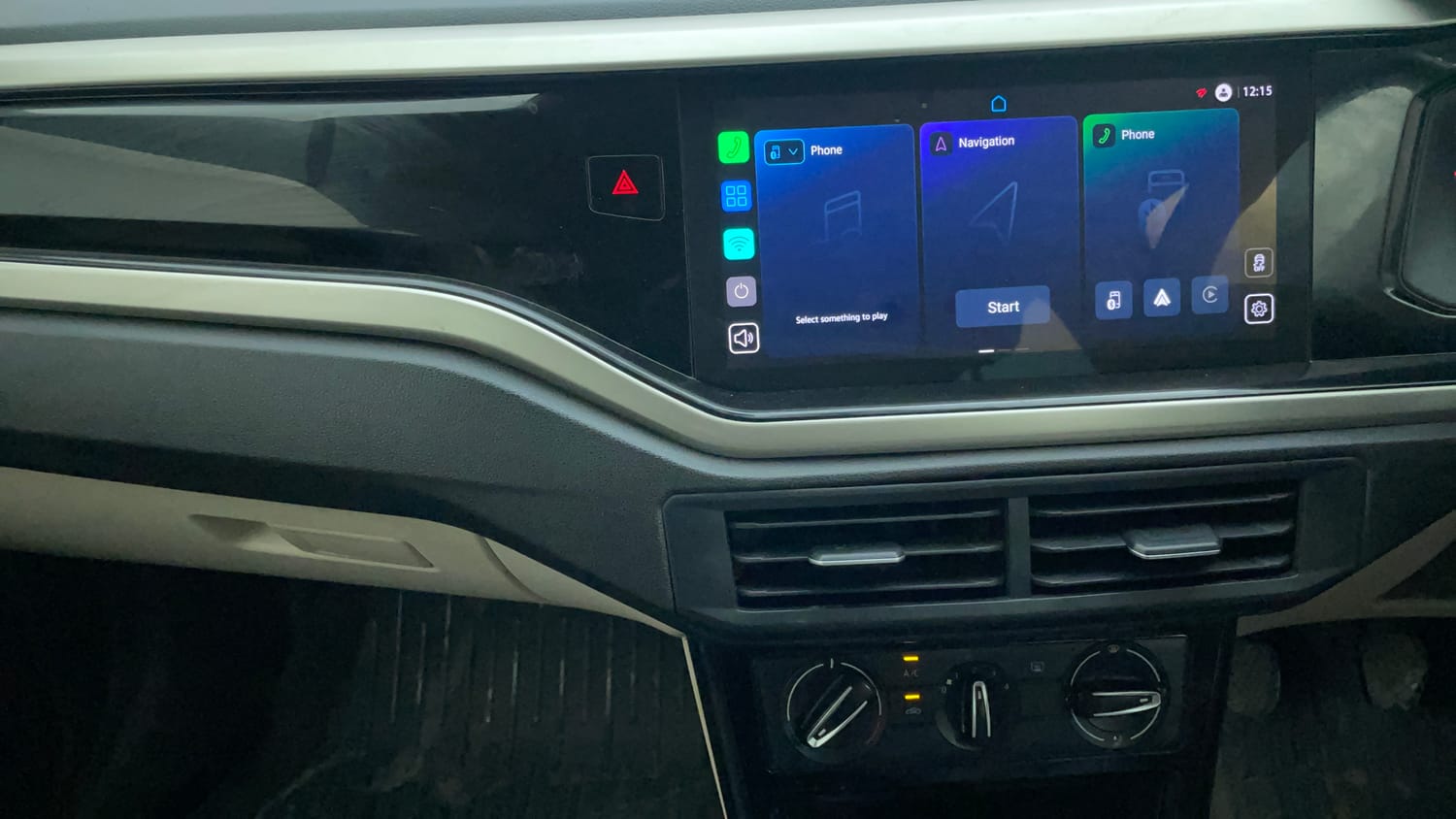 Used 2022 Volkswagen Virtus Highline 1.0 TSI MT Petrol Manual interior MUSIC SYSTEM & AC CONTROL VIEW