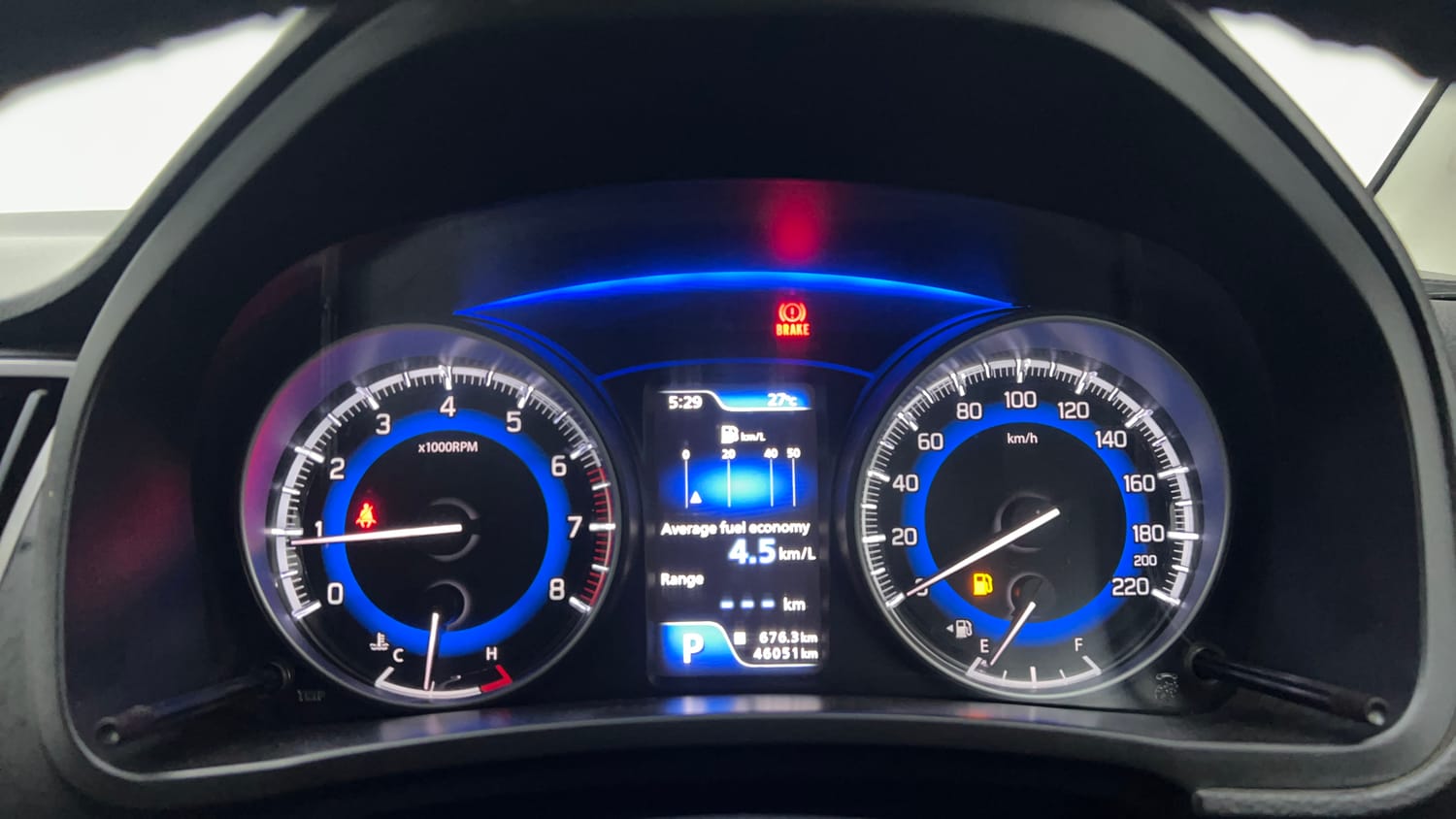Used 2019 Toyota Glanza G CVT Petrol Automatic interior CLUSTERMETER VIEW