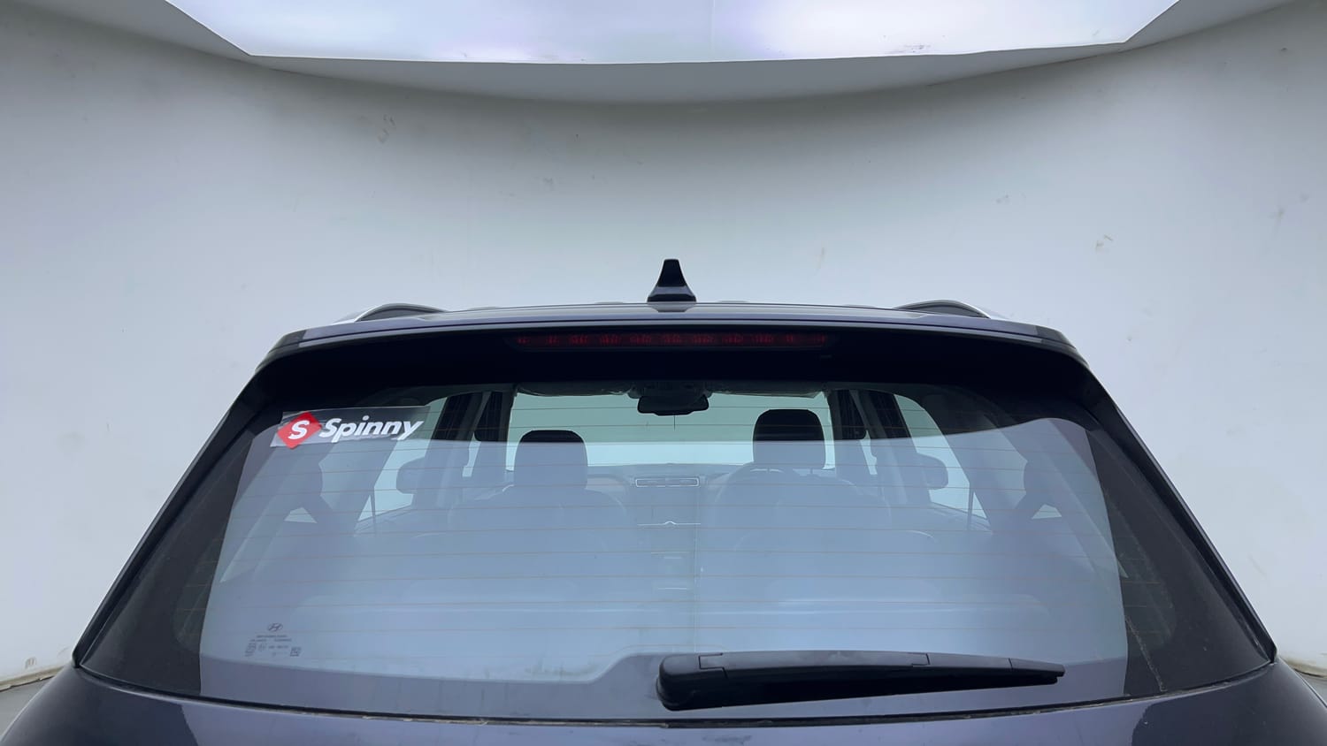 Used 2022 Hyundai Alcazar Platinum (O) 6 STR 2.0 Petrol AT Petrol Automatic exterior BACK WINDSHIELD VIEW