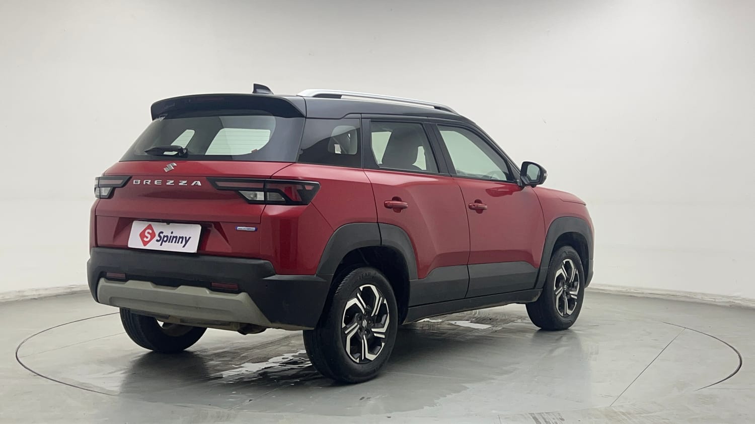 Used 2022 Maruti Suzuki Brezza Zxi Plus Dual Tone Petrol Manual exterior RIGHT REAR CORNER VIEW