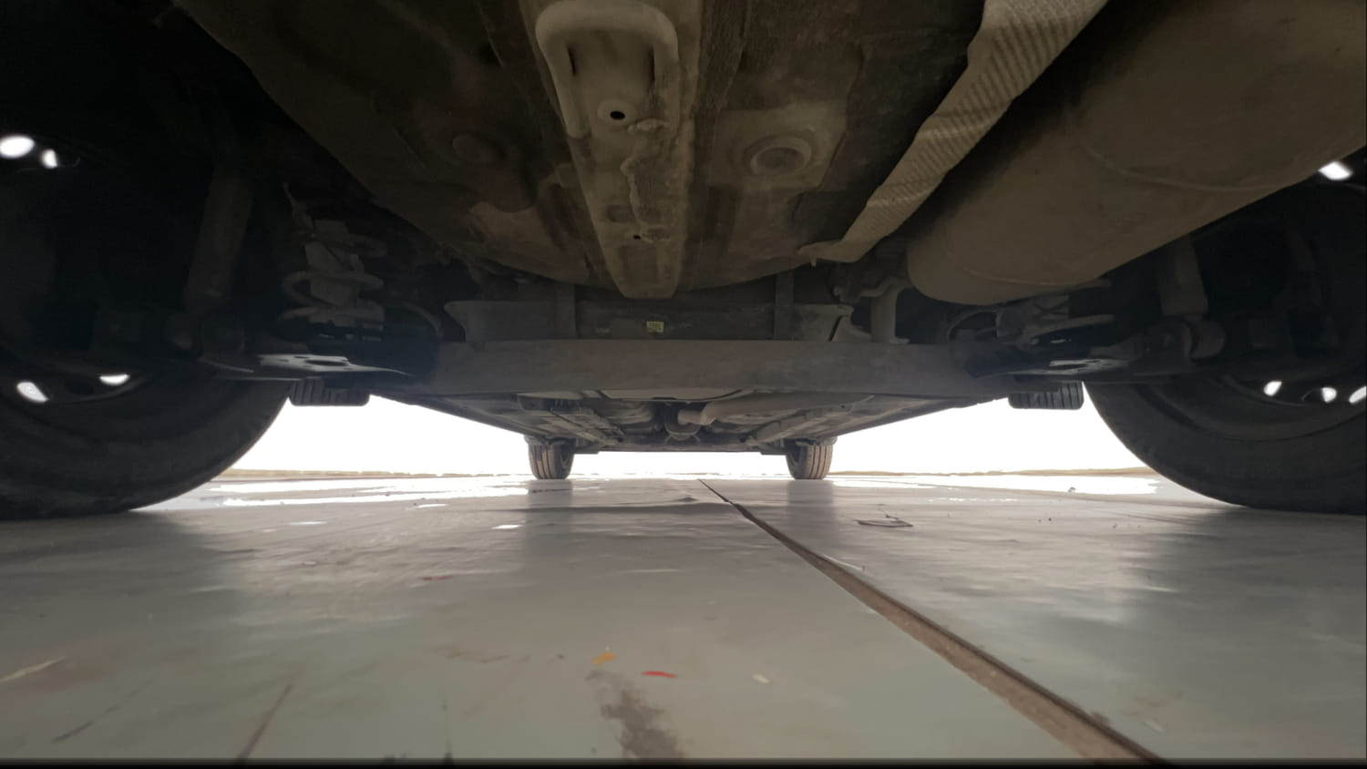 Used 2022 Hyundai Grand i10 Nios Magna AMT 1.2 Kappa VTVT Petrol Automatic extra REAR UNDERBODY VIEW (TAKEN FROM REAR)