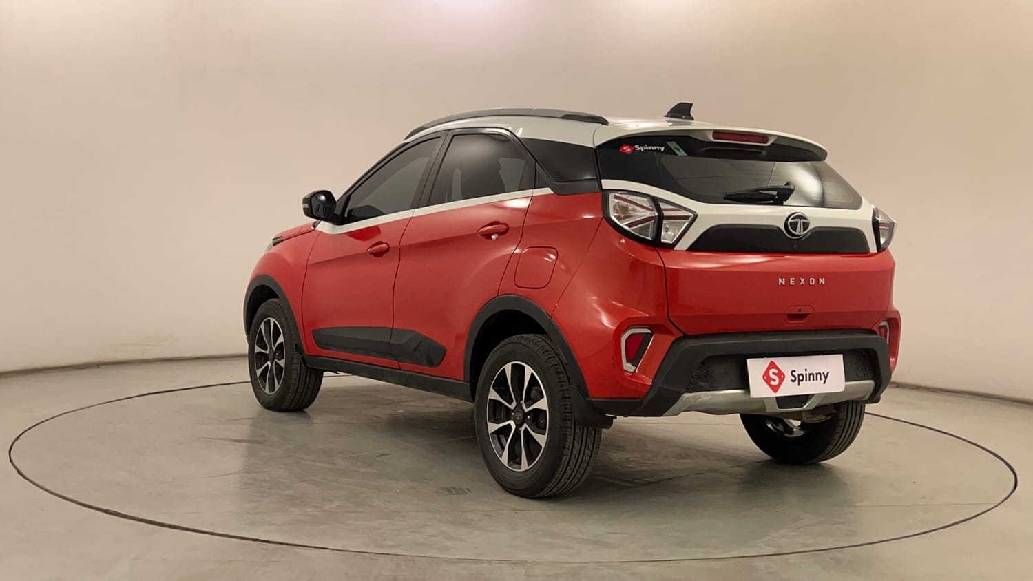Used 2020 Tata Nexon XZA Plus (O) Dual Tone Petrol Automatic exterior LEFT REAR CORNER VIEW