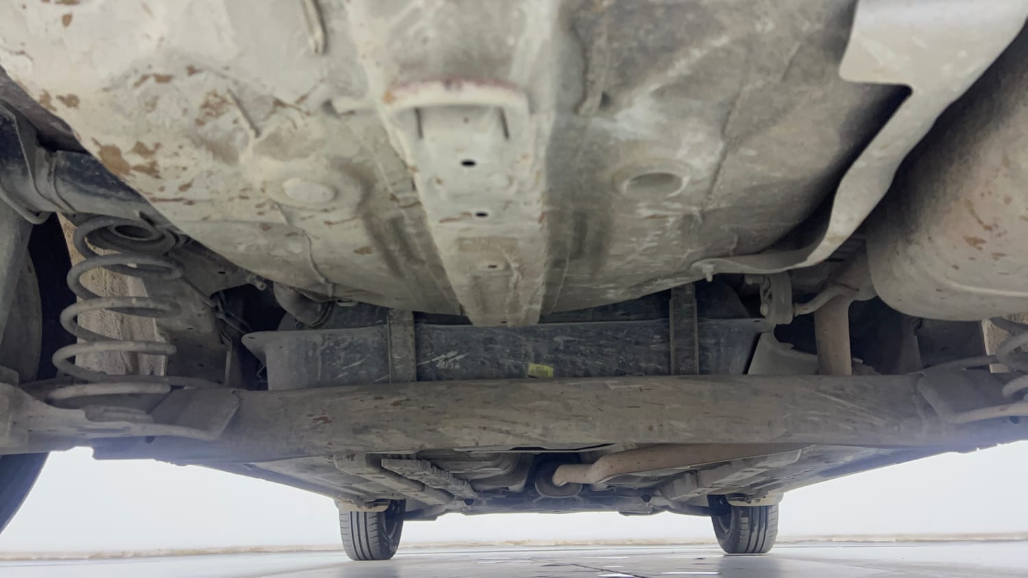 Used 2017 Hyundai Grand i10 Sportz (O) 1.2 Kappa VTVT Petrol Manual extra REAR UNDERBODY VIEW (TAKEN FROM REAR)