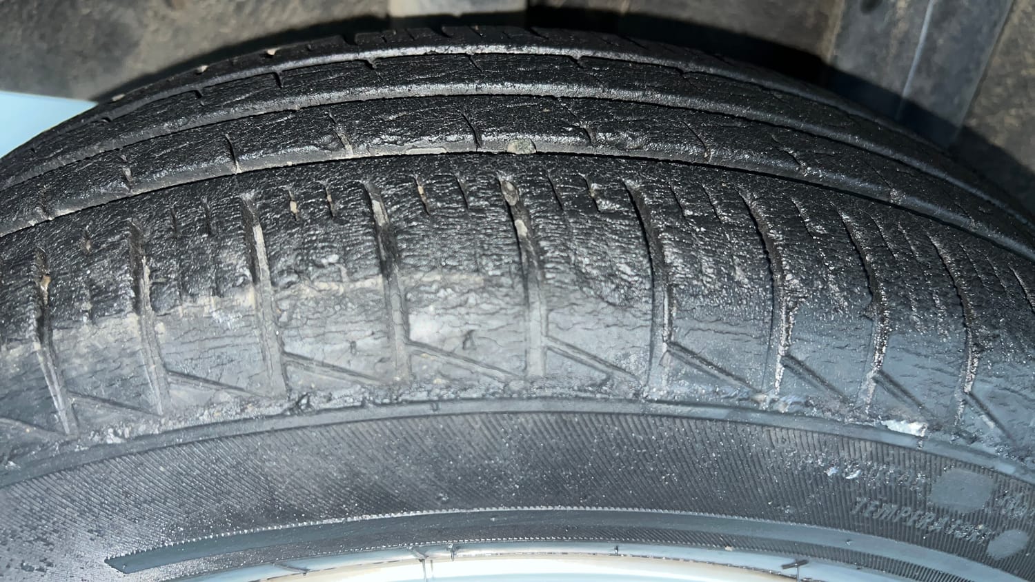 Used 2020 Renault Triber RXT Petrol Manual tyres RIGHT REAR TYRE TREAD VIEW