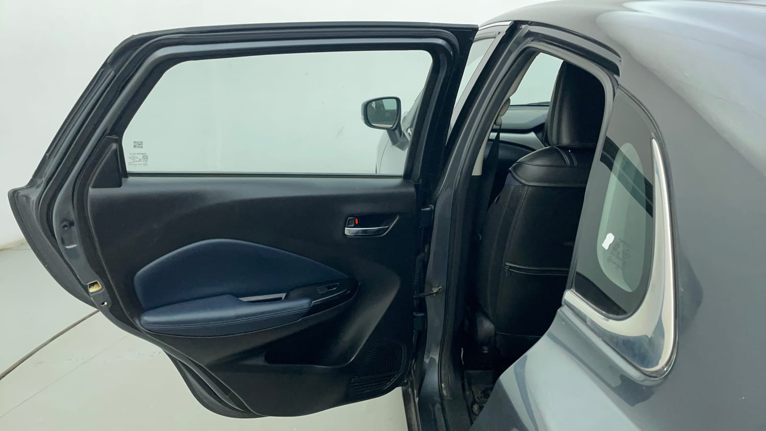 Used 2023 Maruti Suzuki Baleno Zeta MT CNG Cng Manual interior LEFT REAR DOOR OPEN VIEW