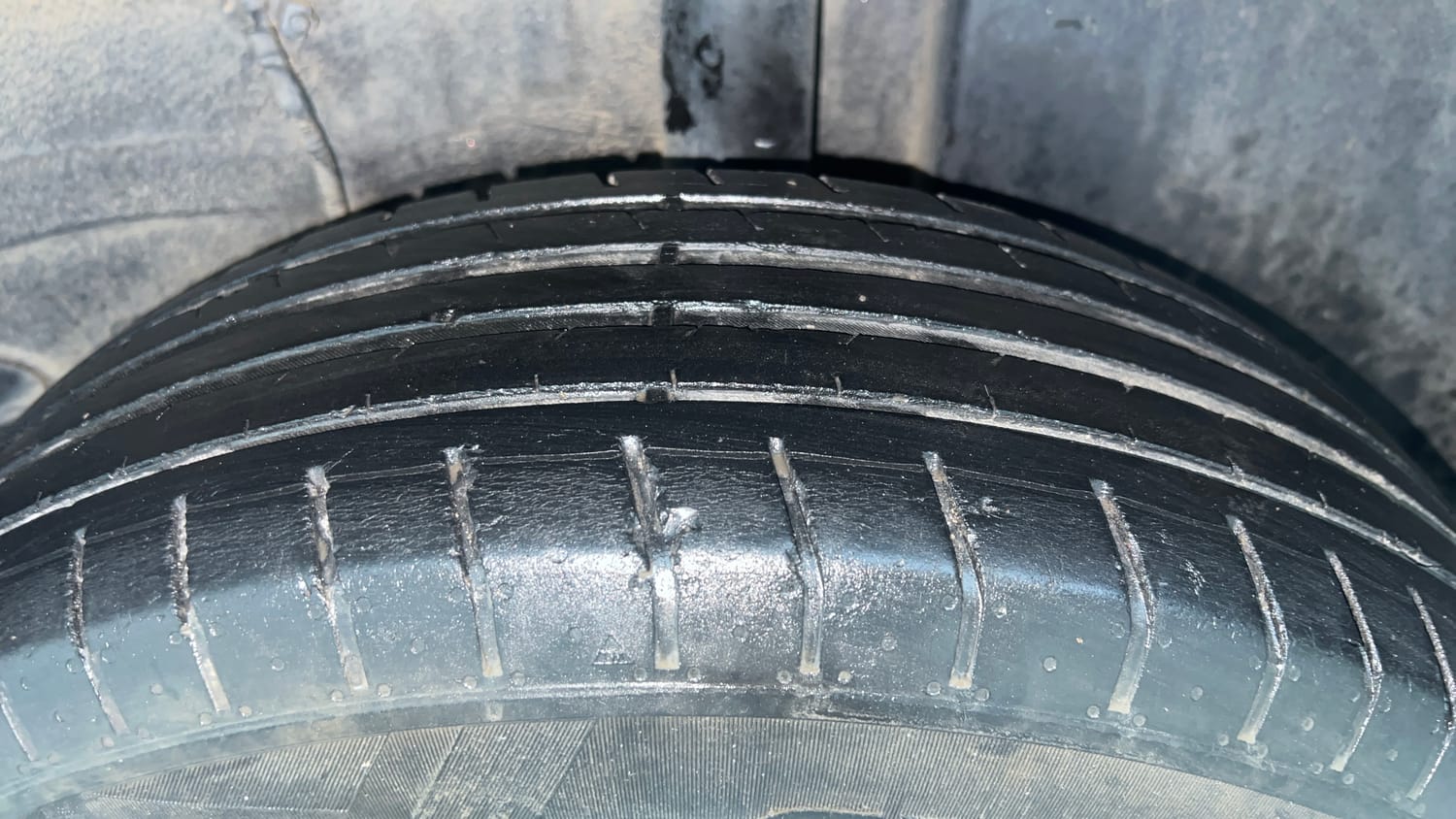Used 2022 Tata Punch Adventure MT Petrol Manual tyres LEFT REAR TYRE TREAD VIEW