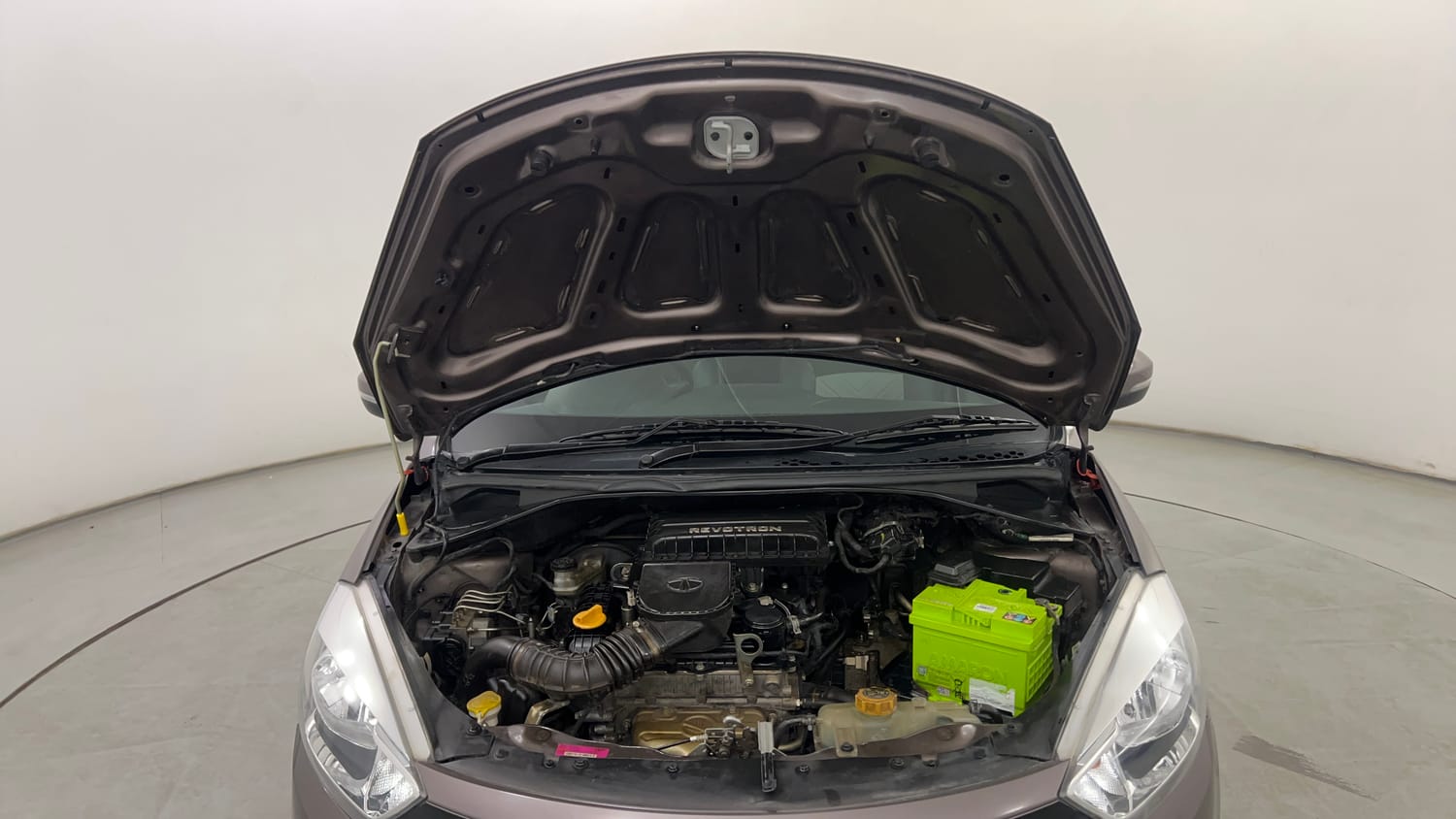 Used 2018 Tata Tiago Revotron XZA Petrol Automatic engine ENGINE & BONNET OPEN FRONT VIEW