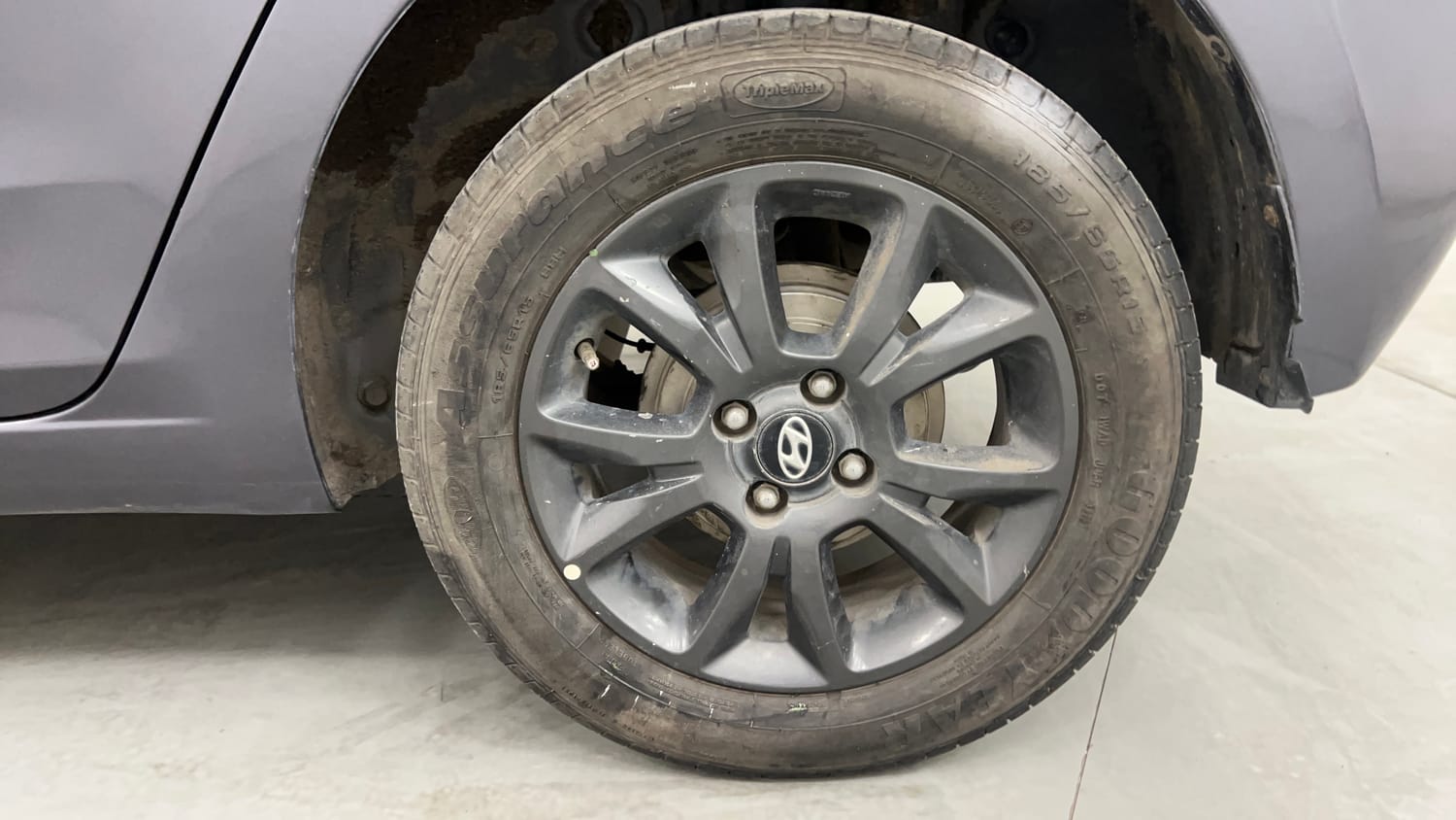Used 2019 Hyundai Elite i20 Sportz Plus 1.2 Petrol Manual tyres LEFT REAR TYRE RIM VIEW
