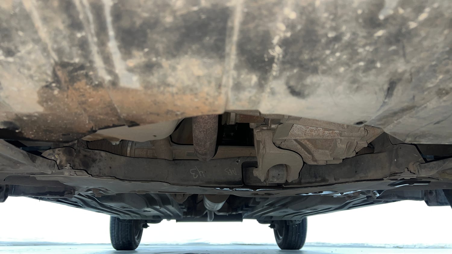 Used 2021 maruti-suzuki Vitara Brezza LXi Petrol Manual extra FRONT LEFT UNDERBODY VIEW