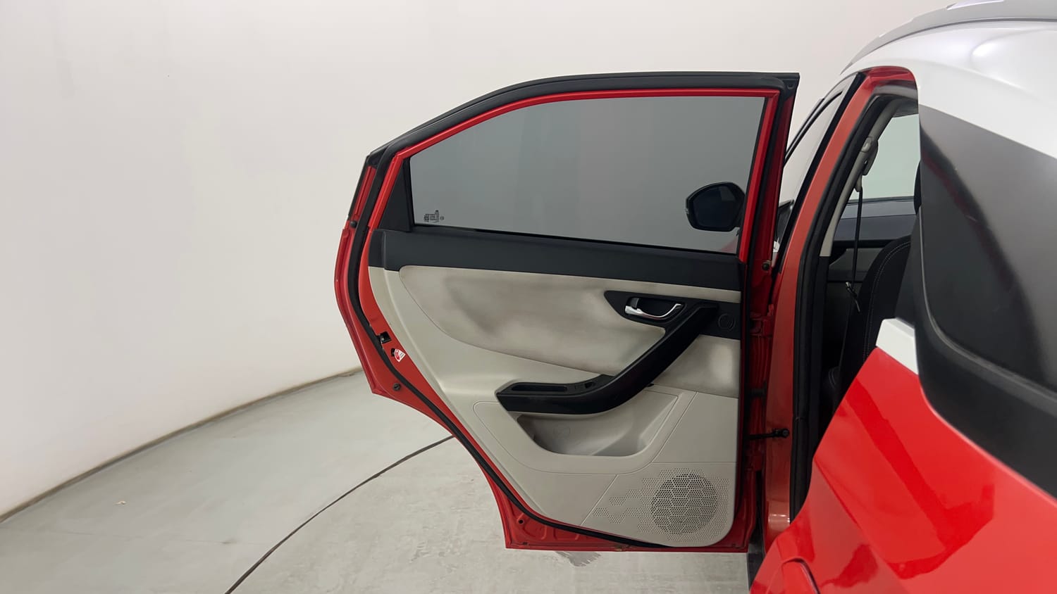 Used 2020 Tata Nexon XZA Plus (O) Dual Tone Petrol Automatic interior LEFT REAR DOOR OPEN VIEW