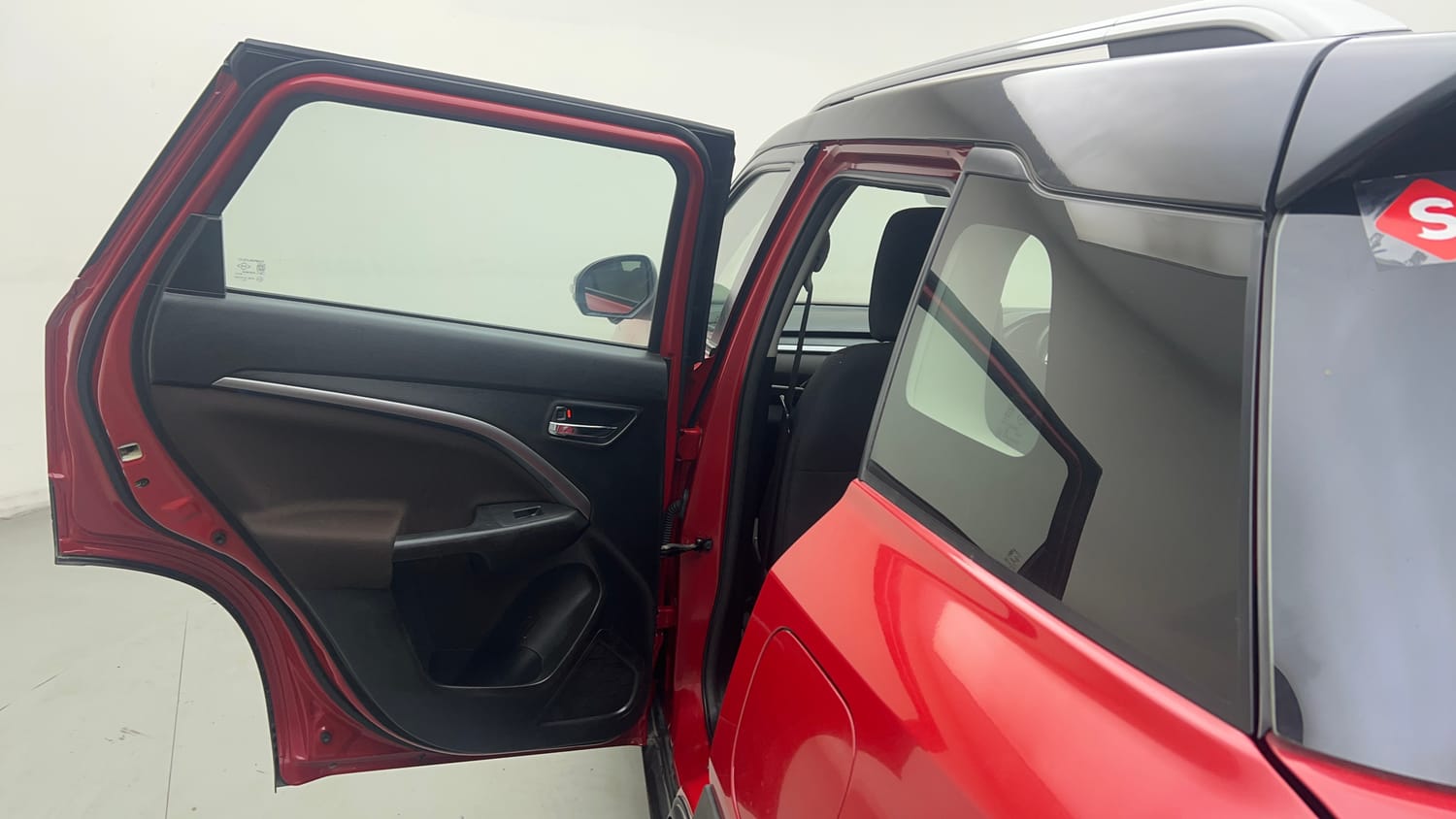 Used 2022 Maruti Suzuki Brezza Zxi Plus Dual Tone Petrol Manual interior LEFT REAR DOOR OPEN VIEW