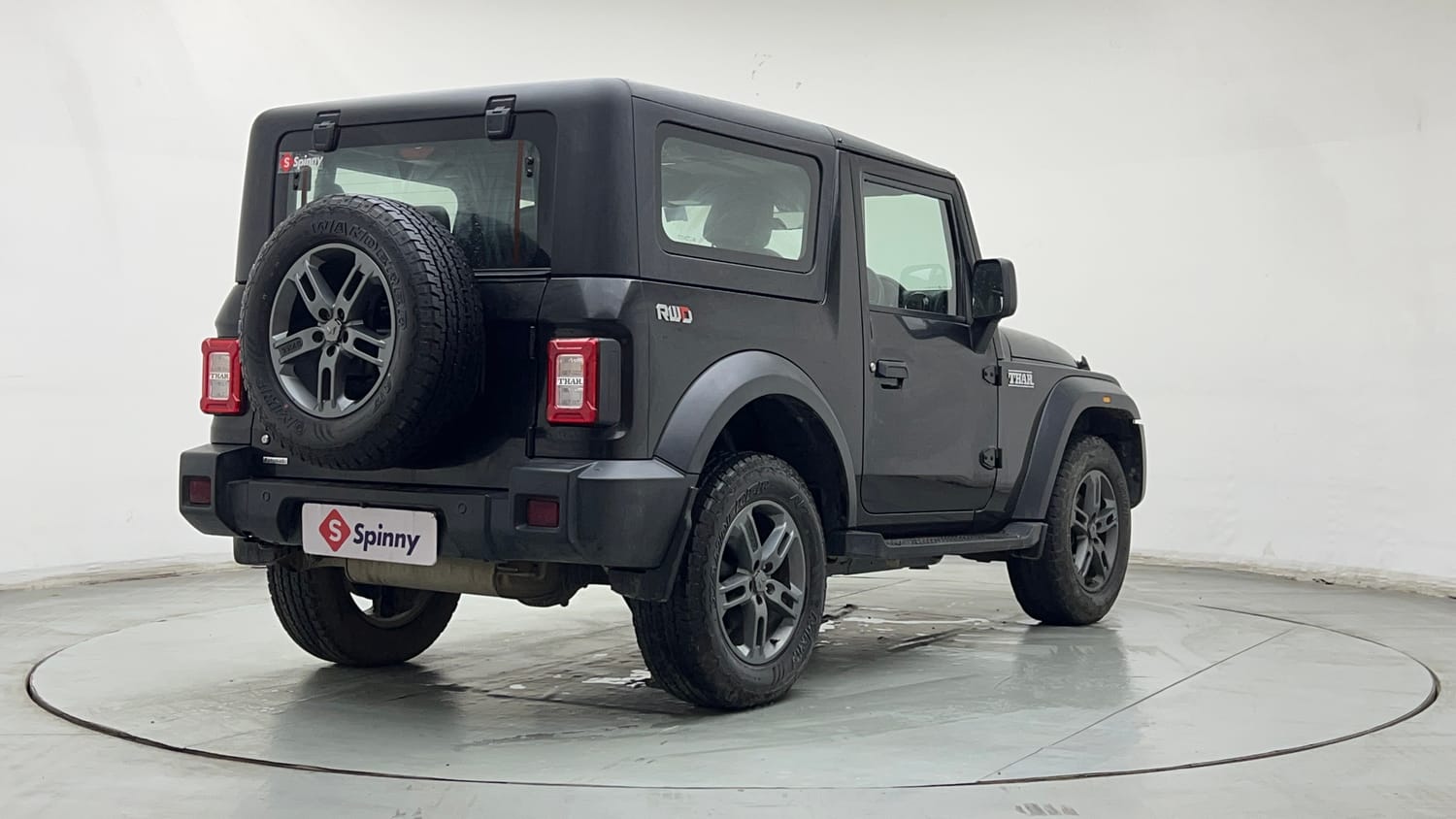 Used 2024 Mahindra Thar LX Hard Top Petrol AT RWD Petrol Automatic exterior RIGHT REAR CORNER VIEW