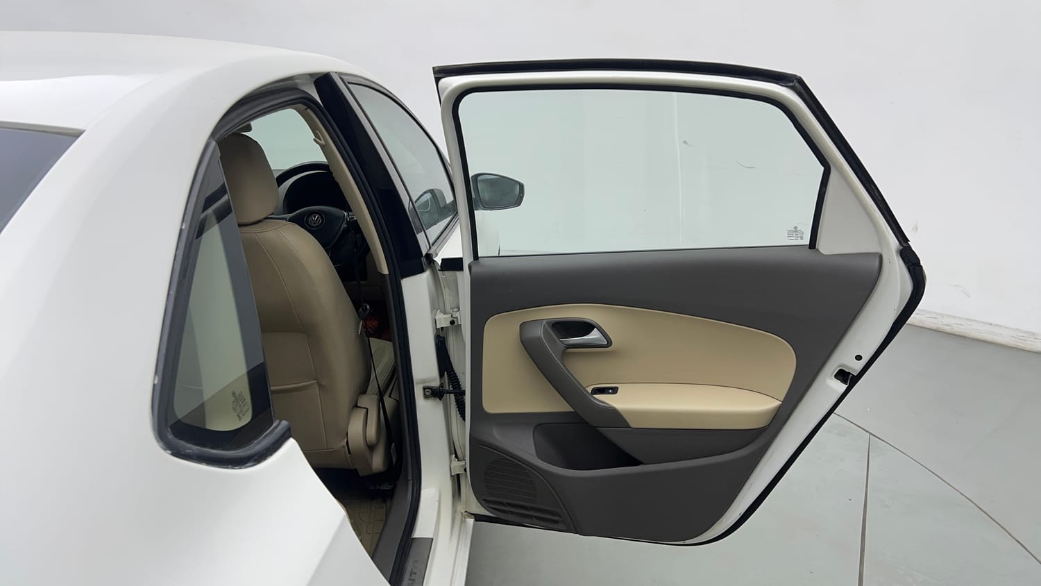 Used 2016 Volkswagen Vento Highline 1.2 (P) AT Petrol Automatic interior RIGHT REAR DOOR OPEN VIEW
