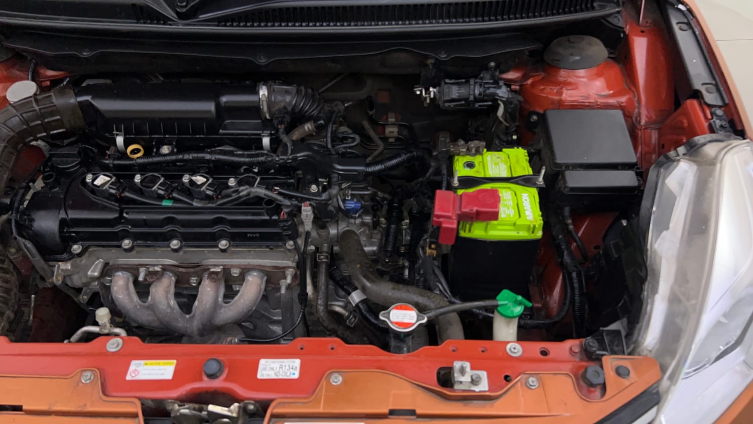 Used 2017 Maruti Suzuki Baleno Zeta 1.2 AT Petrol Automatic engine ENGINE LEFT SIDE VIEW