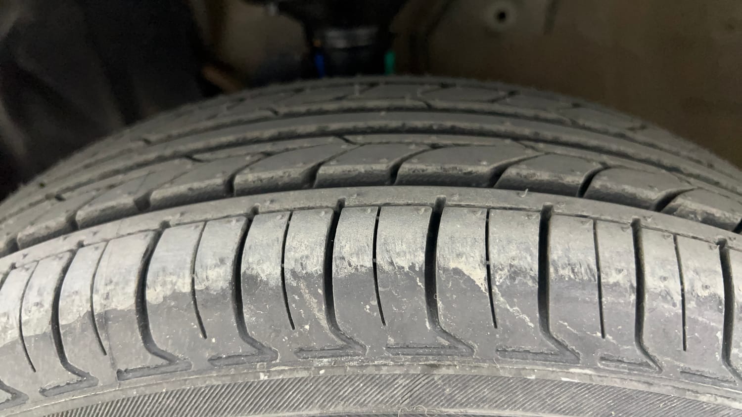 Used 2023 Maruti Suzuki Celerio VXi Petrol Manual tyres LEFT FRONT TYRE TREAD VIEW