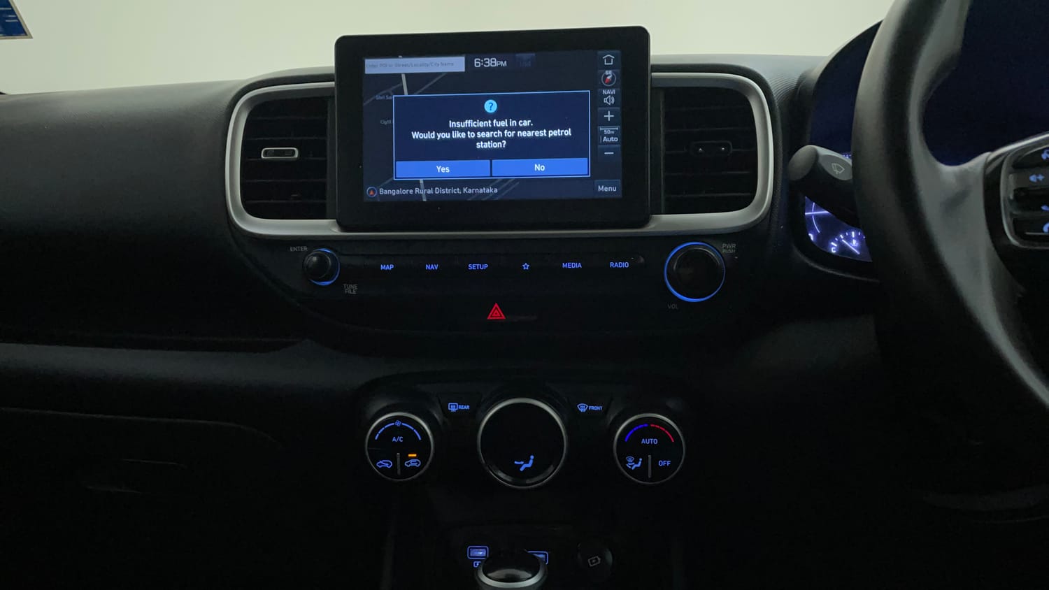 Used 2019 Hyundai Venue SX Plus 1.0 Turbo DCT Petrol Automatic interior MUSIC SYSTEM & AC CONTROL VIEW