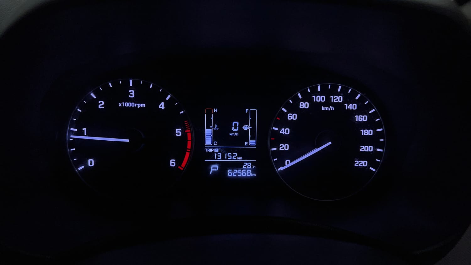 Used 2019 Hyundai Creta SX 1.6 AT CRDi Diesel Automatic interior CLUSTERMETER VIEW