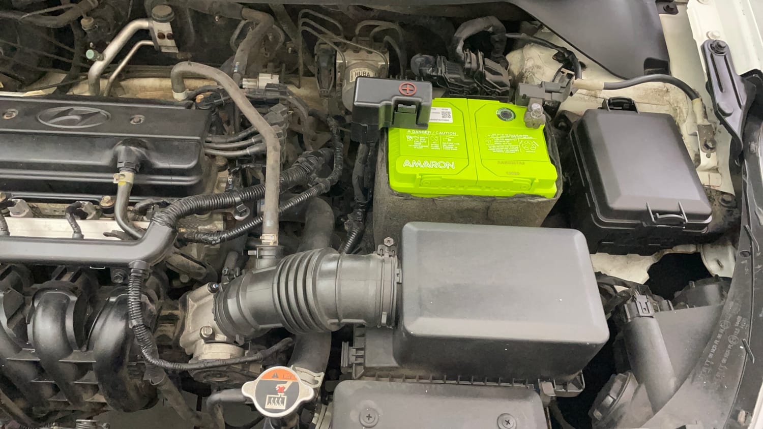 Used 2017 Hyundai Elite i20 Asta 1.2 (O) Petrol Manual engine ENGINE LEFT SIDE VIEW