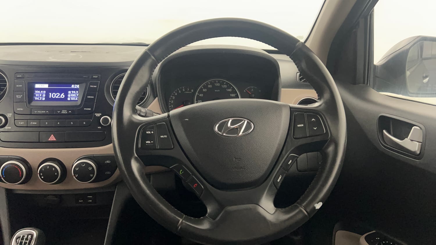 Used 2016 Hyundai Grand i10 Asta 1.2 Kappa VTVT (O) Petrol Manual interior STEERING VIEW